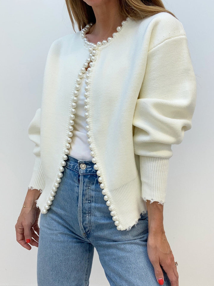 Daisy™ | Pearled Cardigan