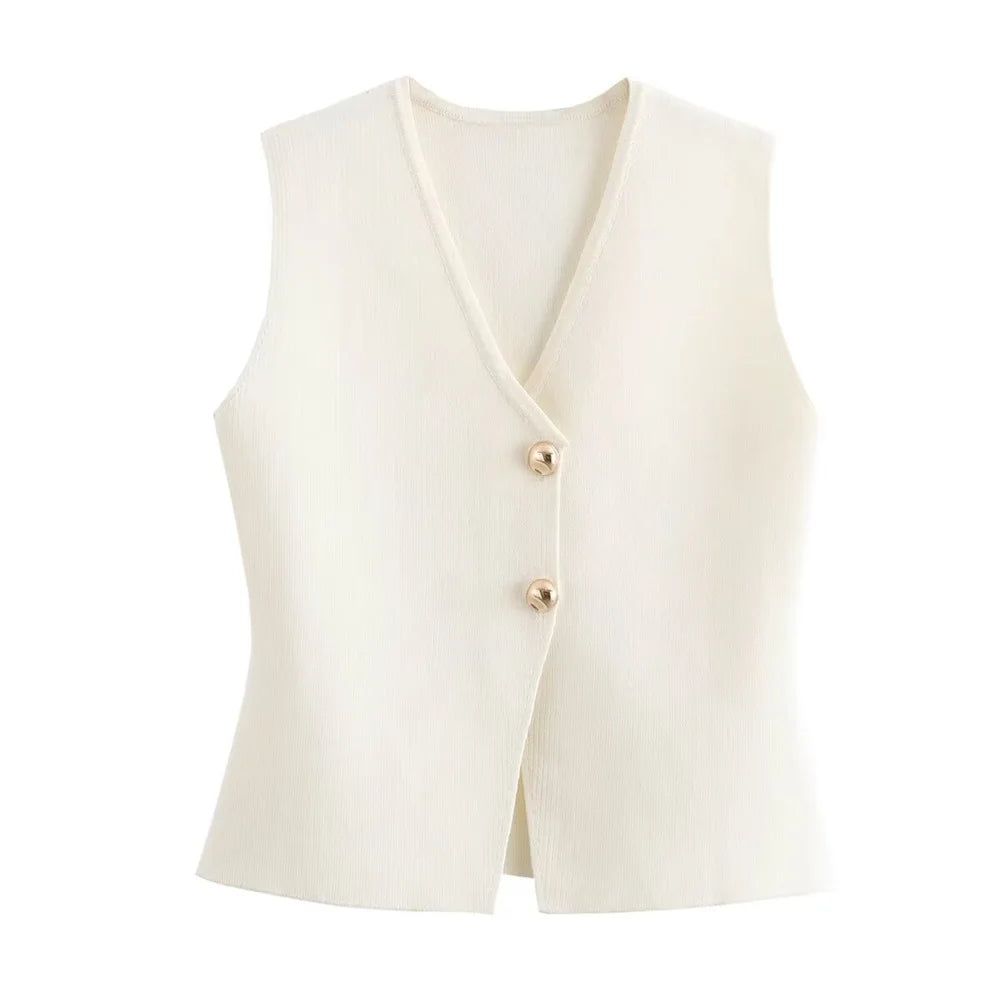 Jenna™ | Elegant Button Top