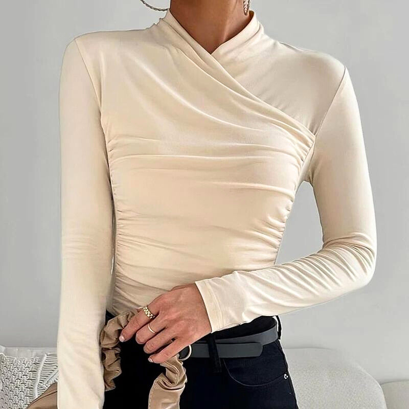 Lydia™ | Classic Cross-Neck Top