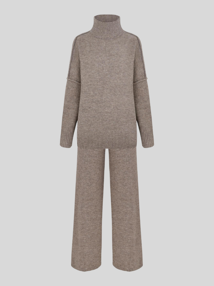 Helen™ | Plain Turtleneck Knit Set