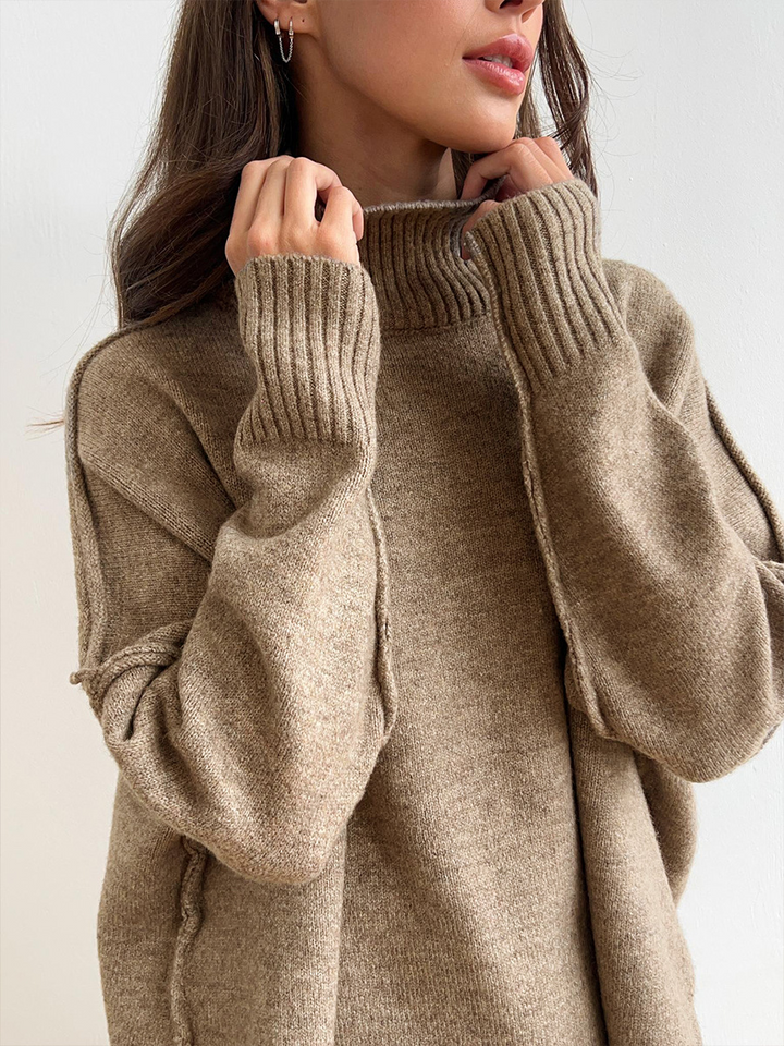 Helen™ | Plain Turtleneck Knit Set