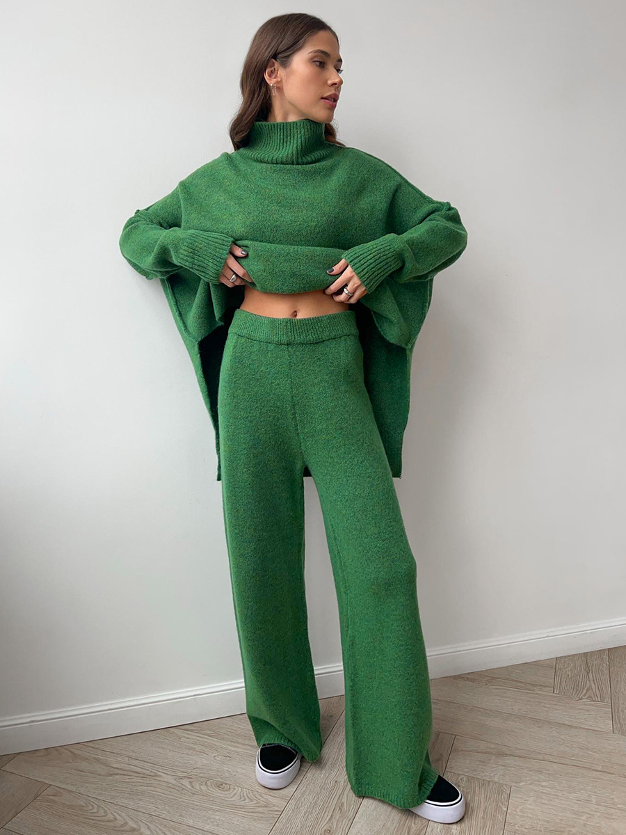 Helen™ | Plain Turtleneck Knit Set