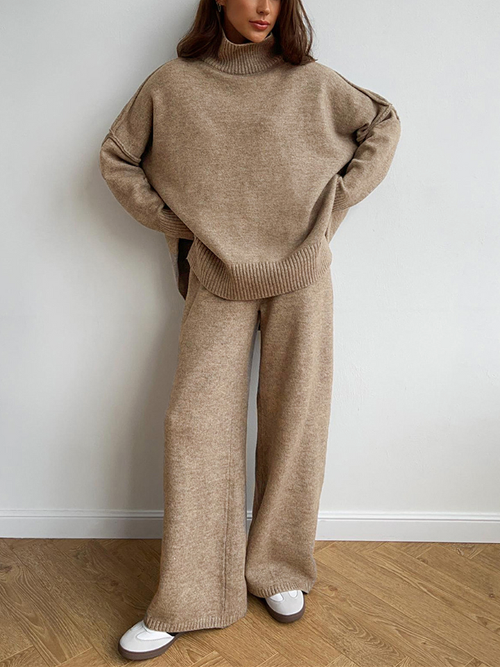 Helen™ | Plain Turtleneck Knit Set