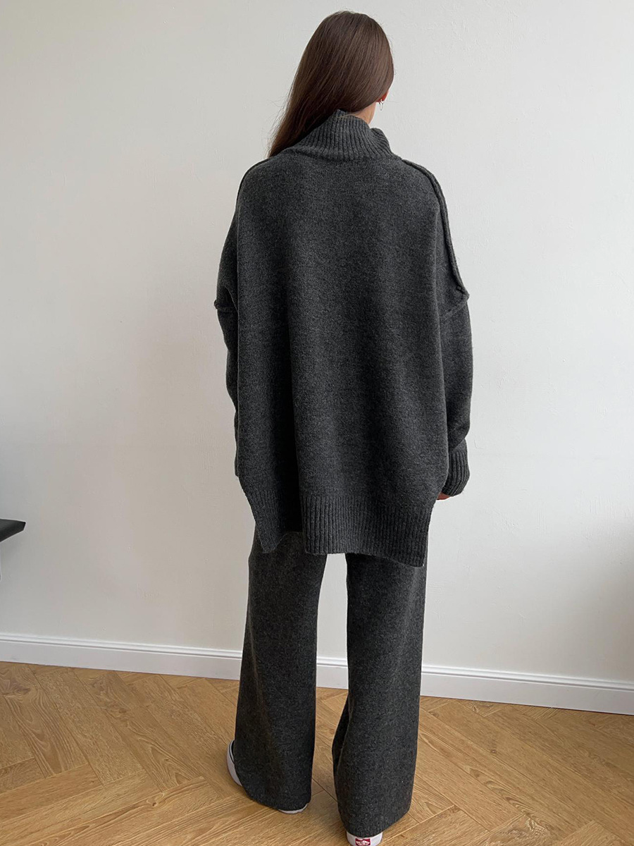 Helen™ | Plain Turtleneck Knit Set