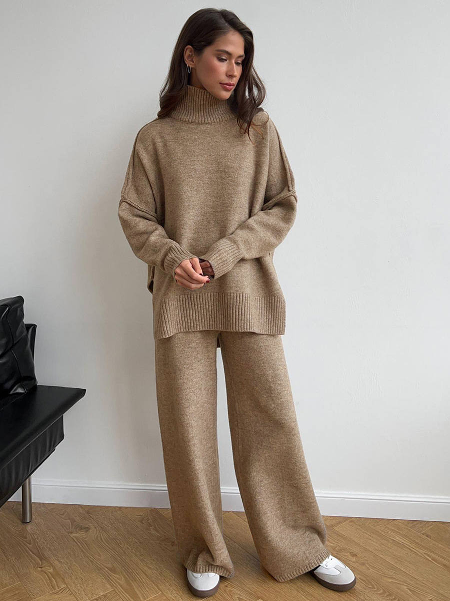 Helen™ | Plain Turtleneck Knit Set